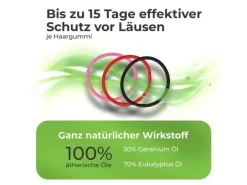 Quick Aid Insektenabwehr Anti-Läuse Haargummi pink 4 Stück