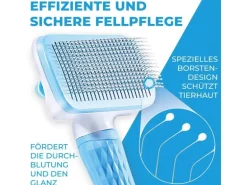 Quick Aid Selbstreinigende Haustierbürste Grau