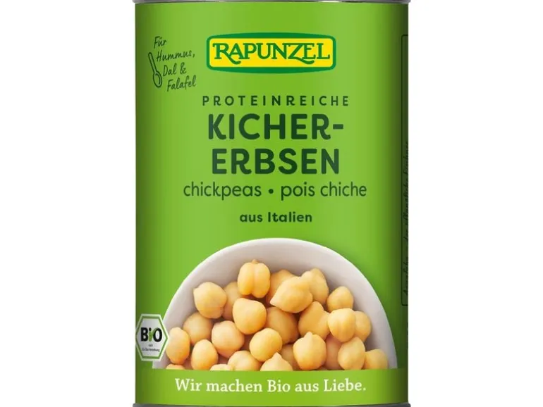 Rapunzel Bio Kichererbsen fertig gekocht 400 g