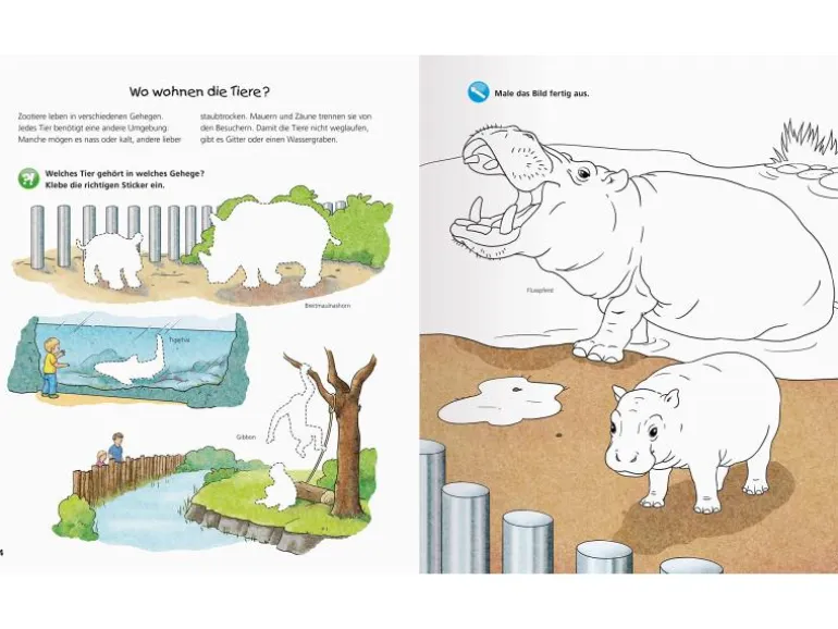 Ravensburger Kinder-Sachbuch WWW Aktiv-Heft: Im Zoo