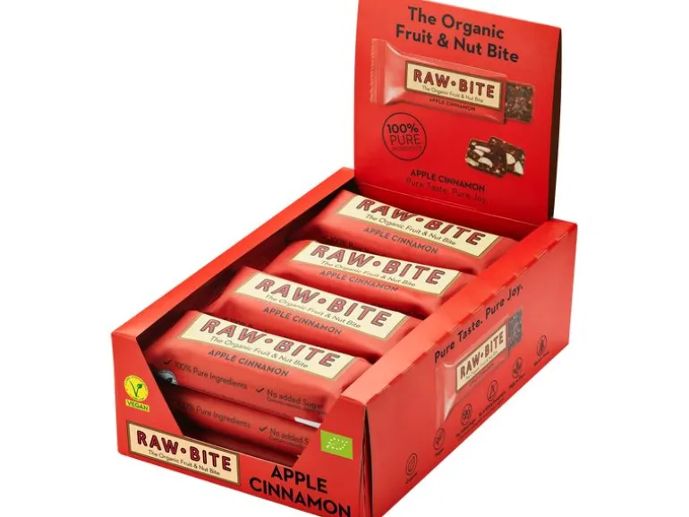 Rawbite Riegel Bio Rohkost Apfel-Zimt 12 x 50 g