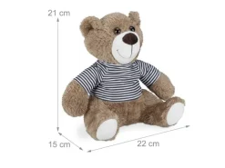 relaxdays Teddybär Polyester Sand Hellbraun