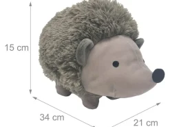 relaxdays Türsicherung Igel 34 cm Braun/Grau