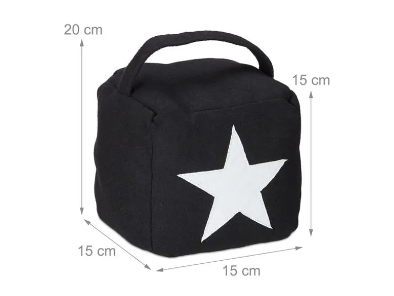 relaxdays Türsicherung Stern Schwarz