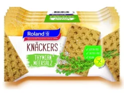 Roland Snacks Knäckebrot Thymian Meersalz glutenfrei 4x 35 g