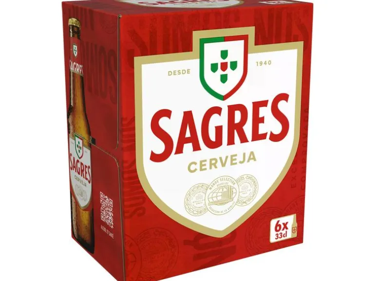 Sagres Bier Branca 6 x 0.33 l