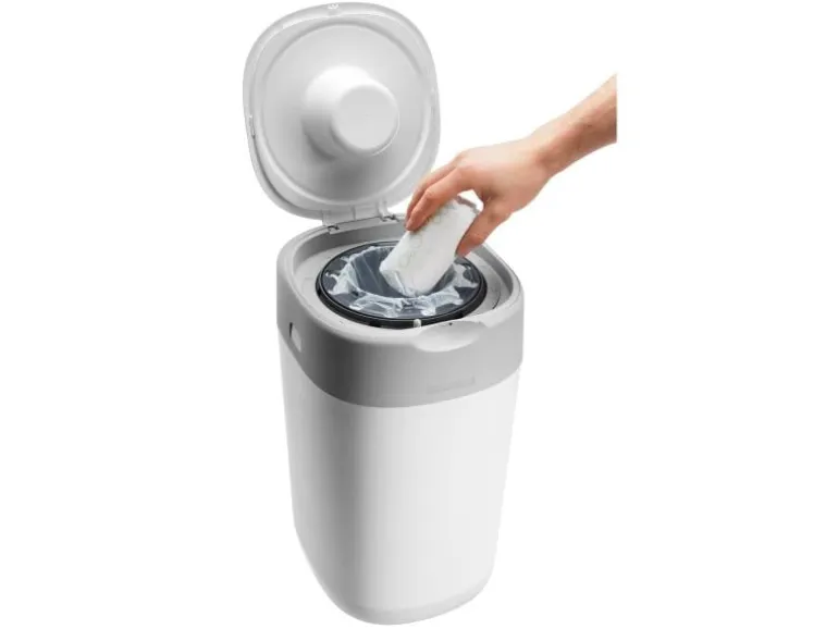 Sangenic Windeleimer Twist & Click Grau/Weiss