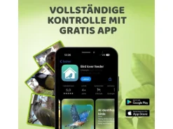Sanilu Vogelfutterhaus mit Kamera ohne Solarpanel