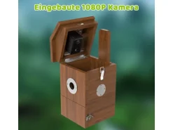 Sanilu Vogel Nistkasten mit Kamera und Solarpanel