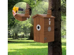 Sanilu Vogel Nistkasten mit Kamera und Solarpanel