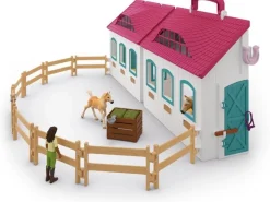 Schleich Spielfigurenset Horse Club Offenstall Kleines Hufeisen