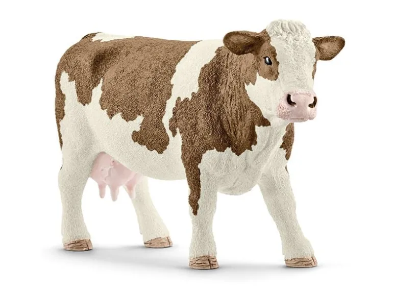 Schleich Spielzeugfigur Farm World Fleckvieh-Kuh