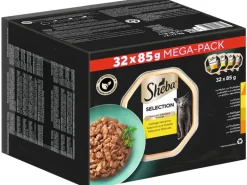 Sheba Nassfutter Selection in Sauce, Geflügel Variation, 32 x 85 g