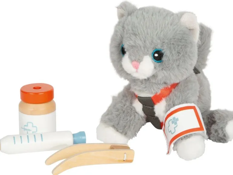 small foot Katze mit Tasche und Pflege-Set