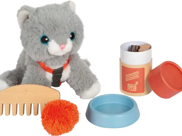 small foot Katze mit Tasche und Pflege-Set