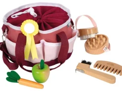 small foot Pferdepflegeset mit Tasche Rot
