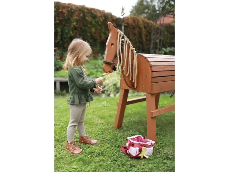small foot Pferdepflegeset mit Tasche Rot