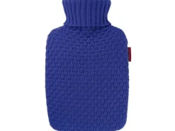 Sänger Bettflasche Strickbezug Bio Heidelbeere Blau