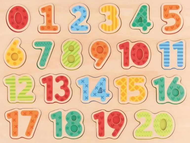 Spielba Holzspielwaren Holzpuzzle Puzzle Zahlen