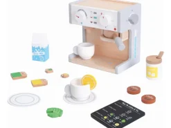 Spielba Holzspielwaren Spiel-Haushaltsgerät Kaffeemaschine mit Zubehör