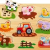 Spielba Holzspielwaren Steckspiel Tiere mit Griffli