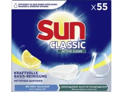 SUN Maschinenspülmittel Classic Active Clean Lemon 55 Tabs