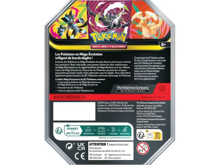 The Pokémon Company Méga Puissances ex Tin -FR- Französisch