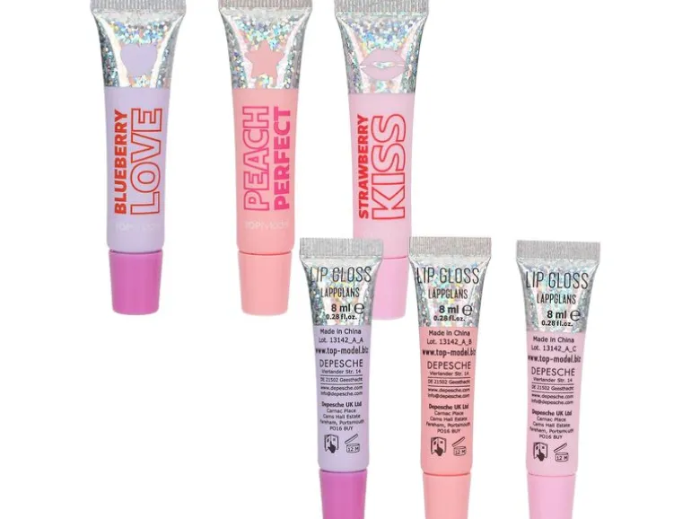 Topmodel Schminkset Lip Gloss Top Model 3 Stück, 8 ml pro Tube