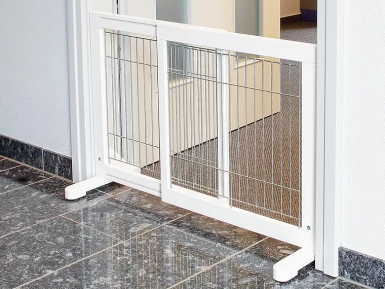 Trixie Absperrgitter 65 - 108 × 61 cm, Weiss