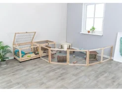 Trixie Freilaufgehege 150 x 50 x 60 cm, Holz/Metall, Indoor