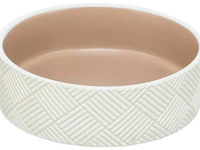 Trixie Napf Muster, Keramik, 1 l ø 18 cm, weiss/beige