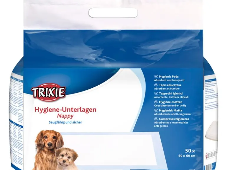 Trixie Welpen-Unterlage Nappy-Stubenrein 60 x 60 cm, 50 Stück