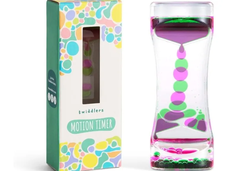 Twiddlers Flüssige Sanduhr Pink/Grün