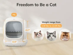 UBPet Katzentoilette C20 Selbstreinigend 50 x 49 x 54 cm