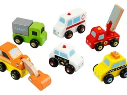 Viga Spielzeugfahrzeug Mini-Autos 6 Stk.