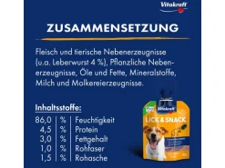 Vitakraft Snack Lick & Snack Leberwurst 60 g