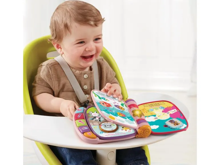 Vtech Super livre enchanté des Baby loulous rose -FR-