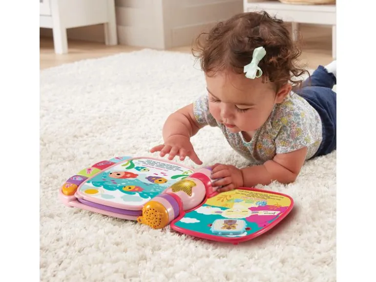 Vtech Super livre enchanté des Baby loulous rose -FR-
