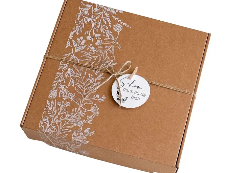 Welcomebabybox Baby-Geschenkset Leni Body & Rasselhase