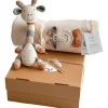 Welcomebabybox Geschenkset Lio – Decke & Giraffe