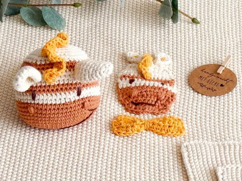 Welcomebabybox Geschenkset Nao – Decke & Rasselzebra