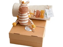 Welcomebabybox Geschenkset Enno – Decke & Zebra