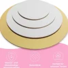 Wenburg Premium Tortenunterlagen 4er-Set – Gold & Siber