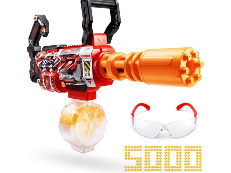 X-Shot Hyper Gel Gattlin Blaster motorisiert mit Gel-Kugeln – EN71
