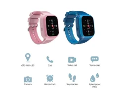 ZaZu Smart Watch Smartwatch 4G Pink