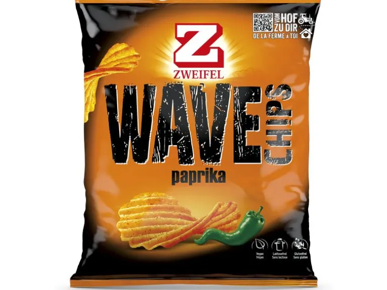 Zweifel Wave Chips Paprika 120 g